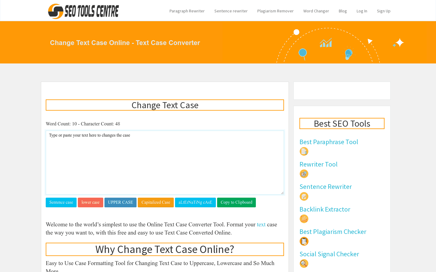 Change Text Case preview