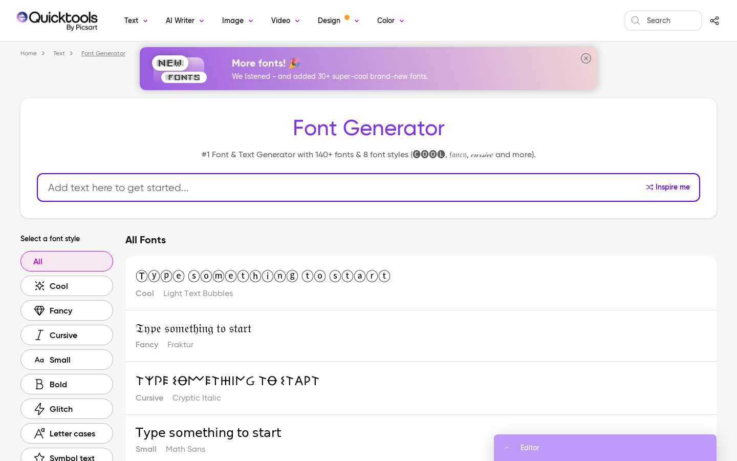 Font Generator - Fancy Text preview