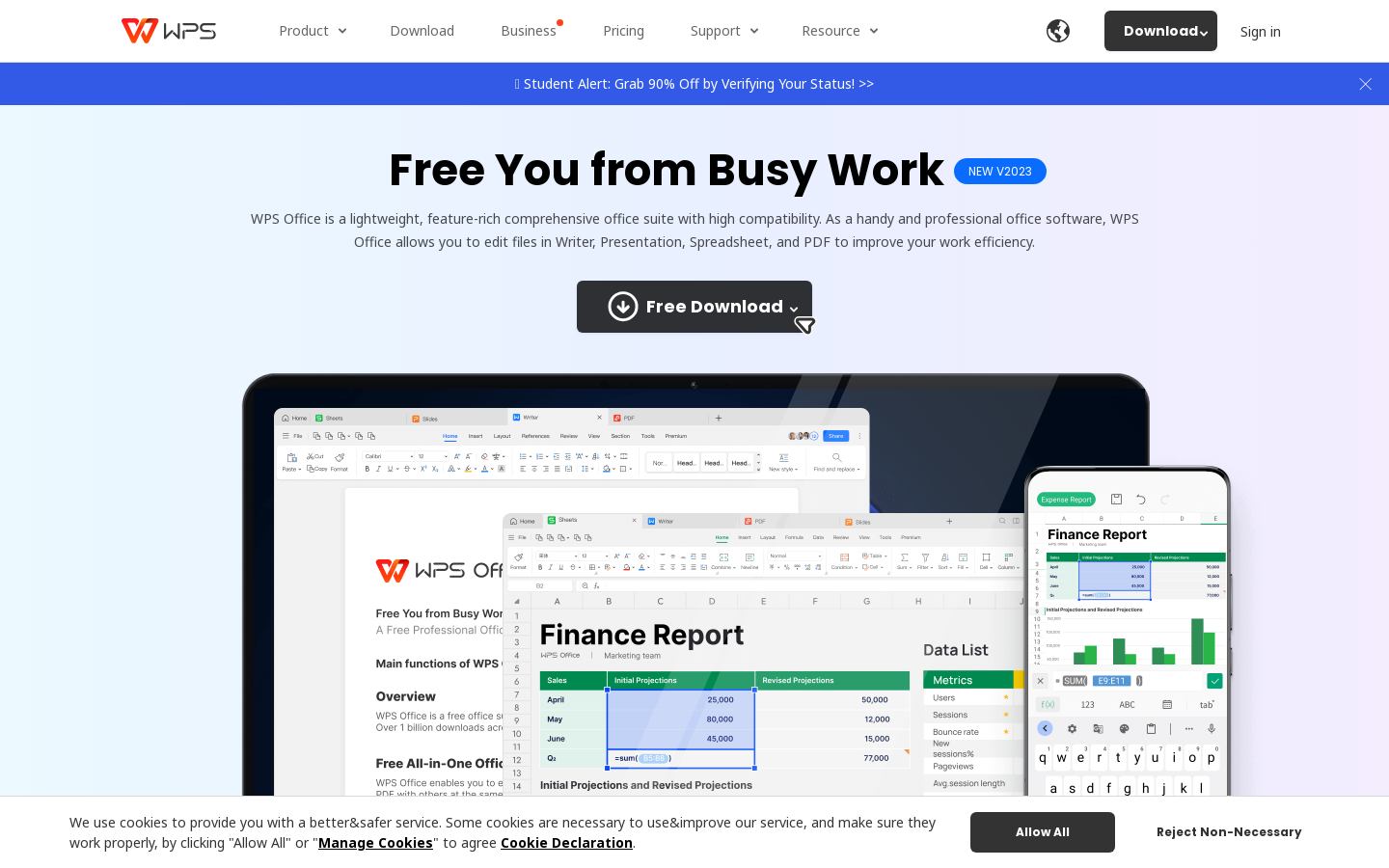 WPS Office: PDF, Docs, Sheets preview