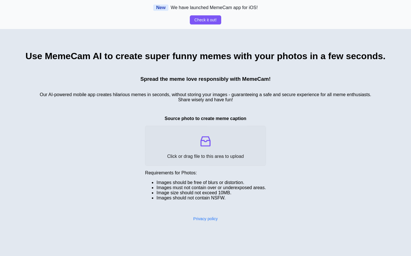 MemeCam: meme maker, generator preview