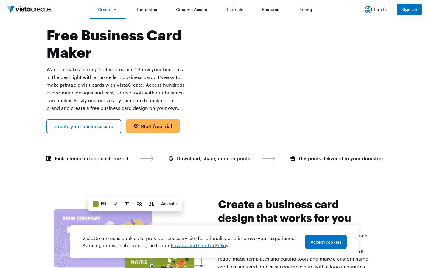 Business Card preview