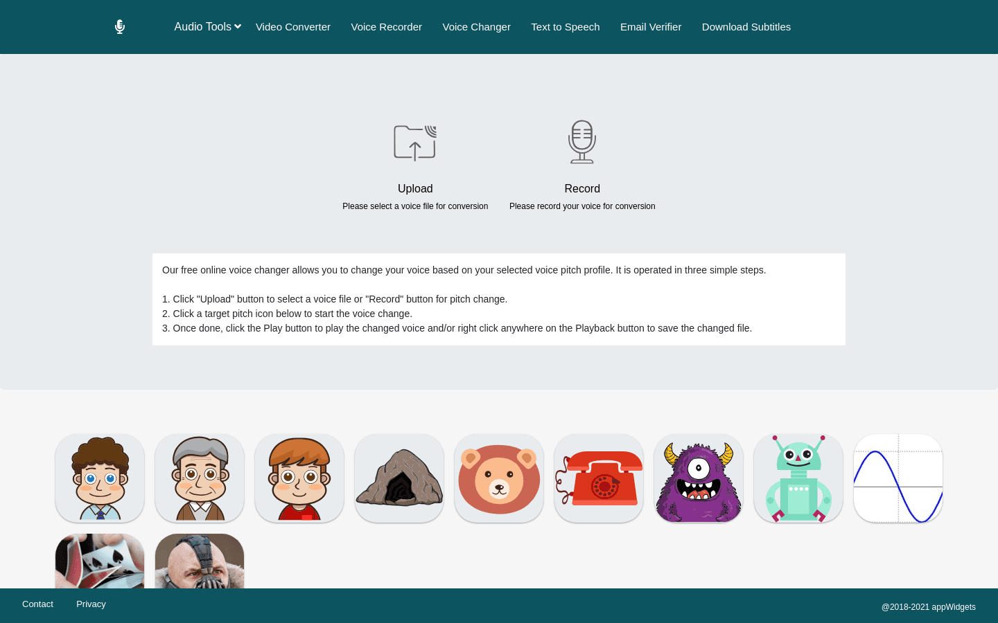 Voice Changer preview