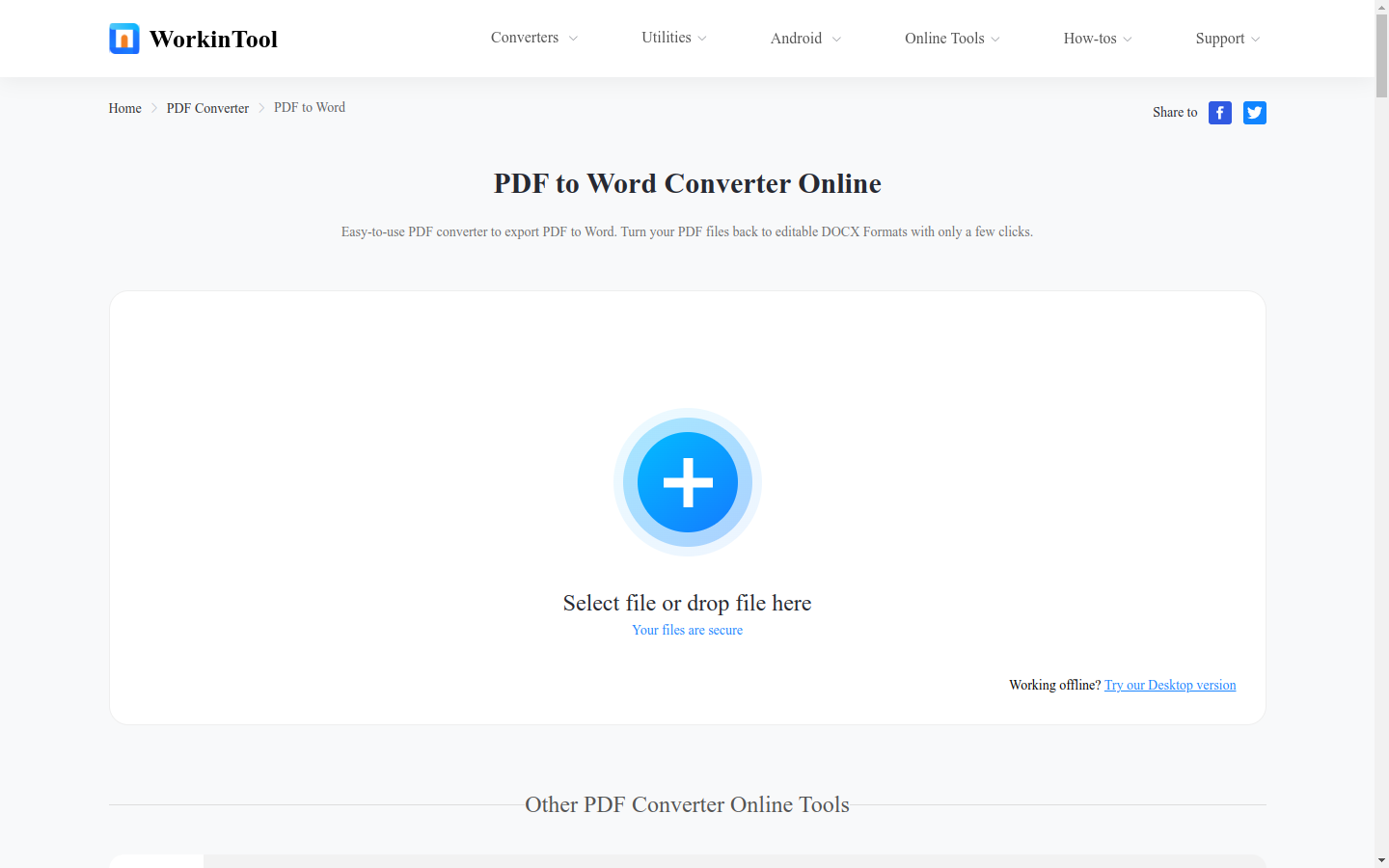 PDF to Word Converter preview