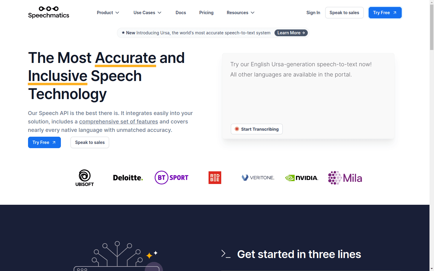 Speechmatics preview