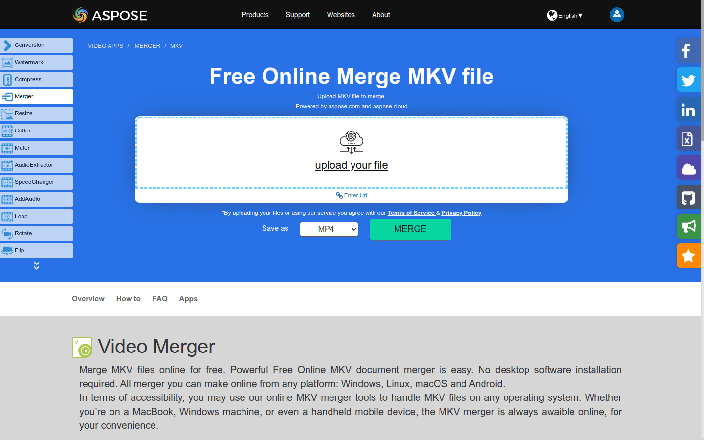Merge MKV file preview
