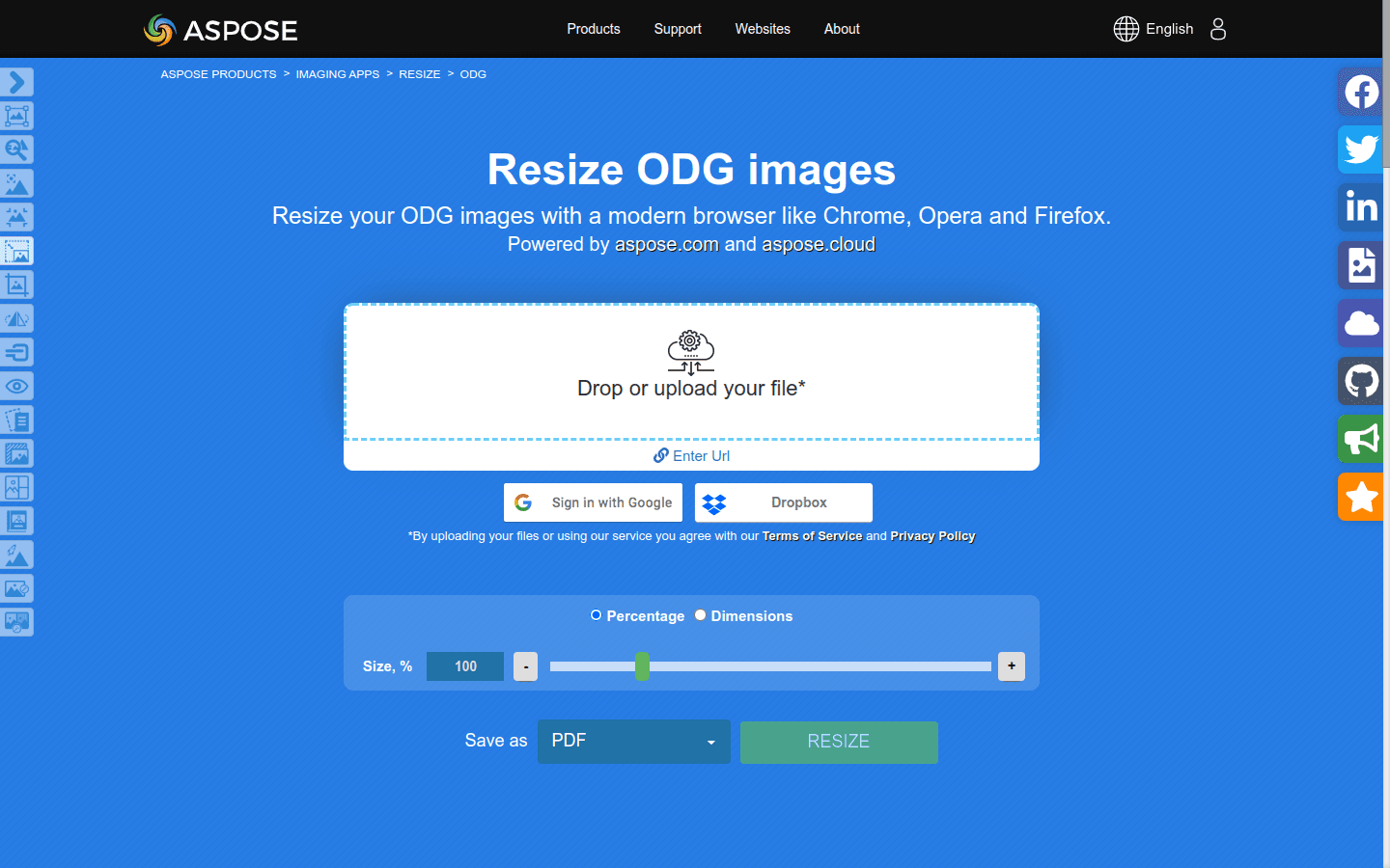 Resize ODG Images preview