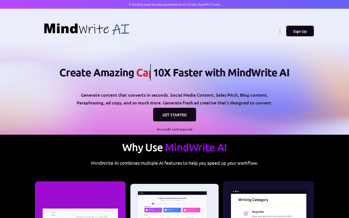 MindWrite AI preview