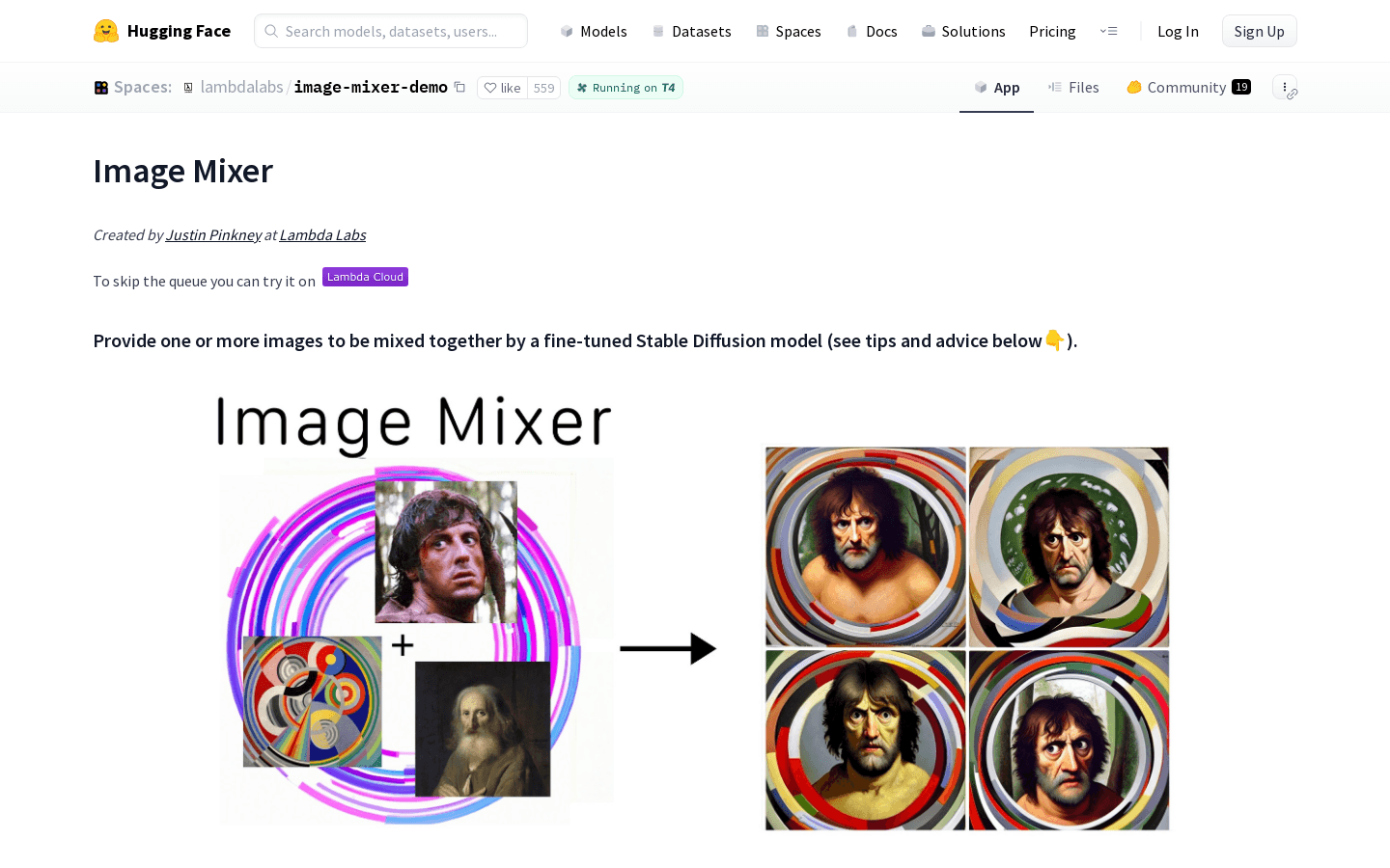 lambdalabs/image-mixer-demo preview