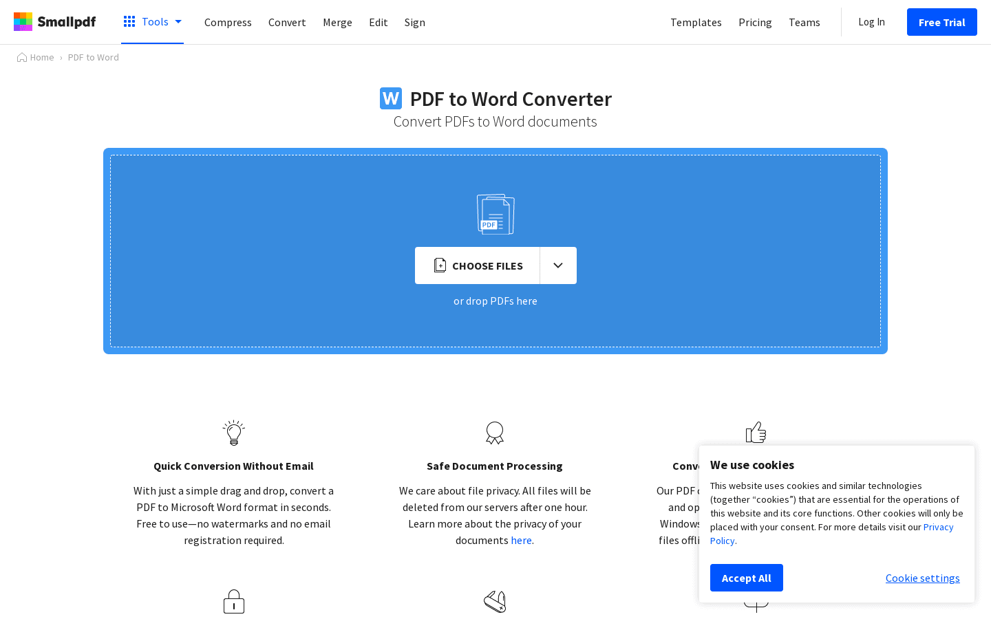 PDF to Word Converter preview