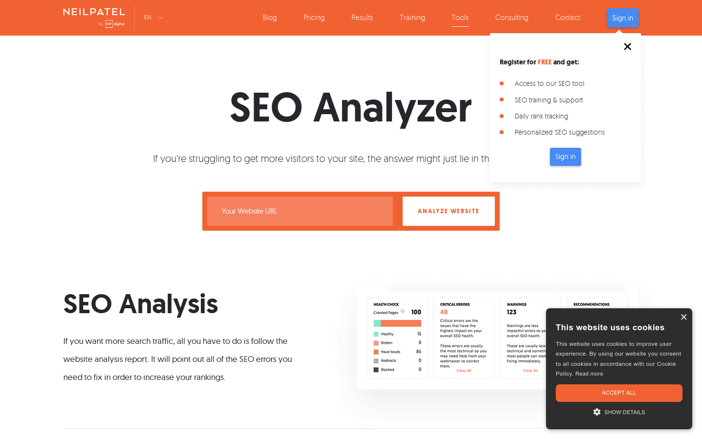 Seo Analyzer preview