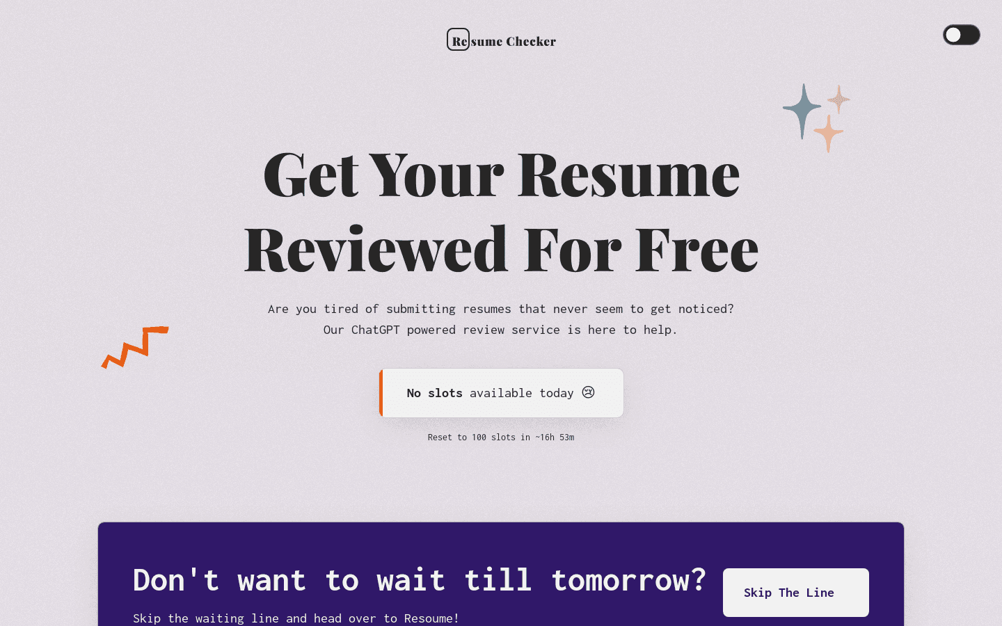 Resume Checker preview