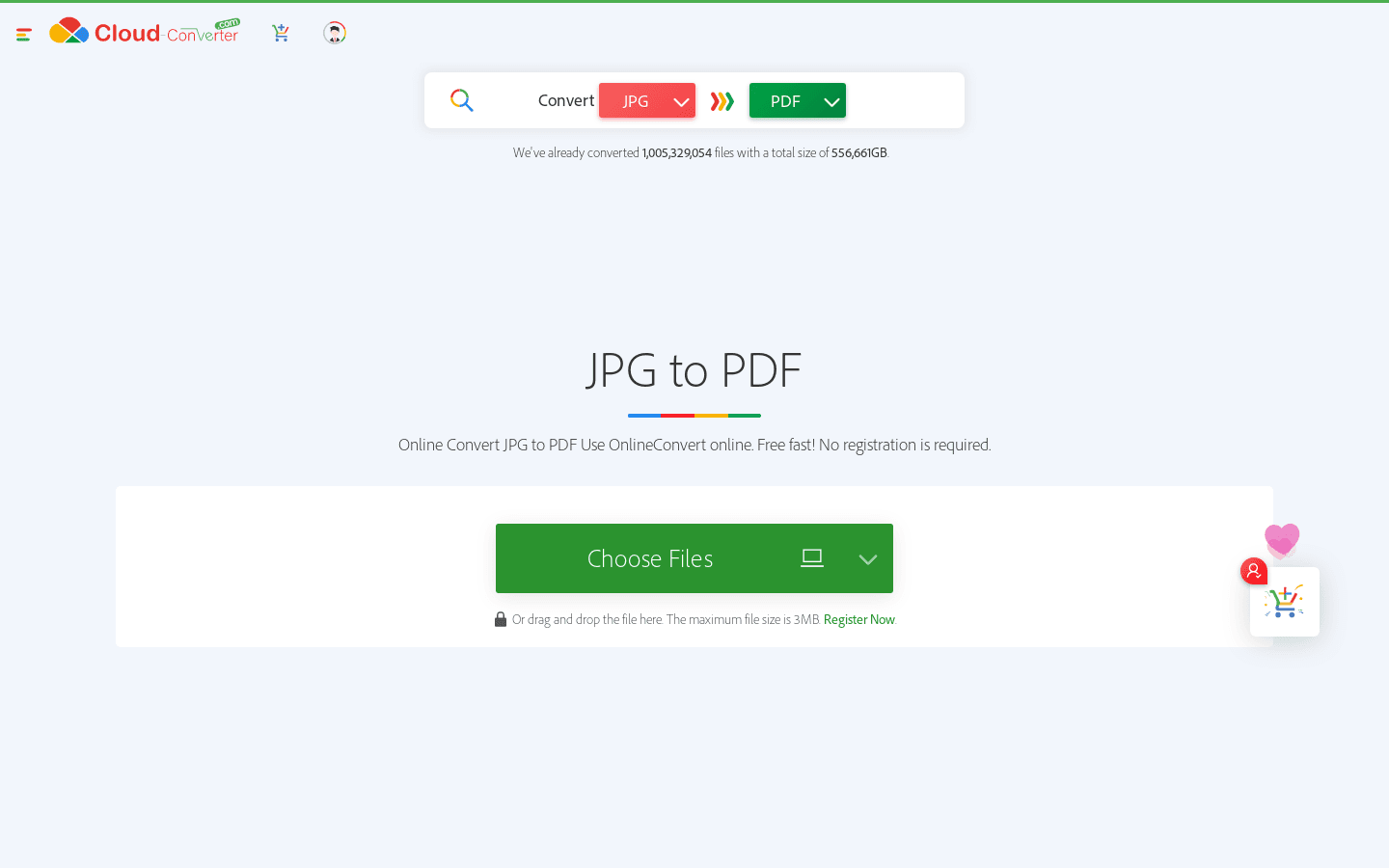 JPG to PDF preview