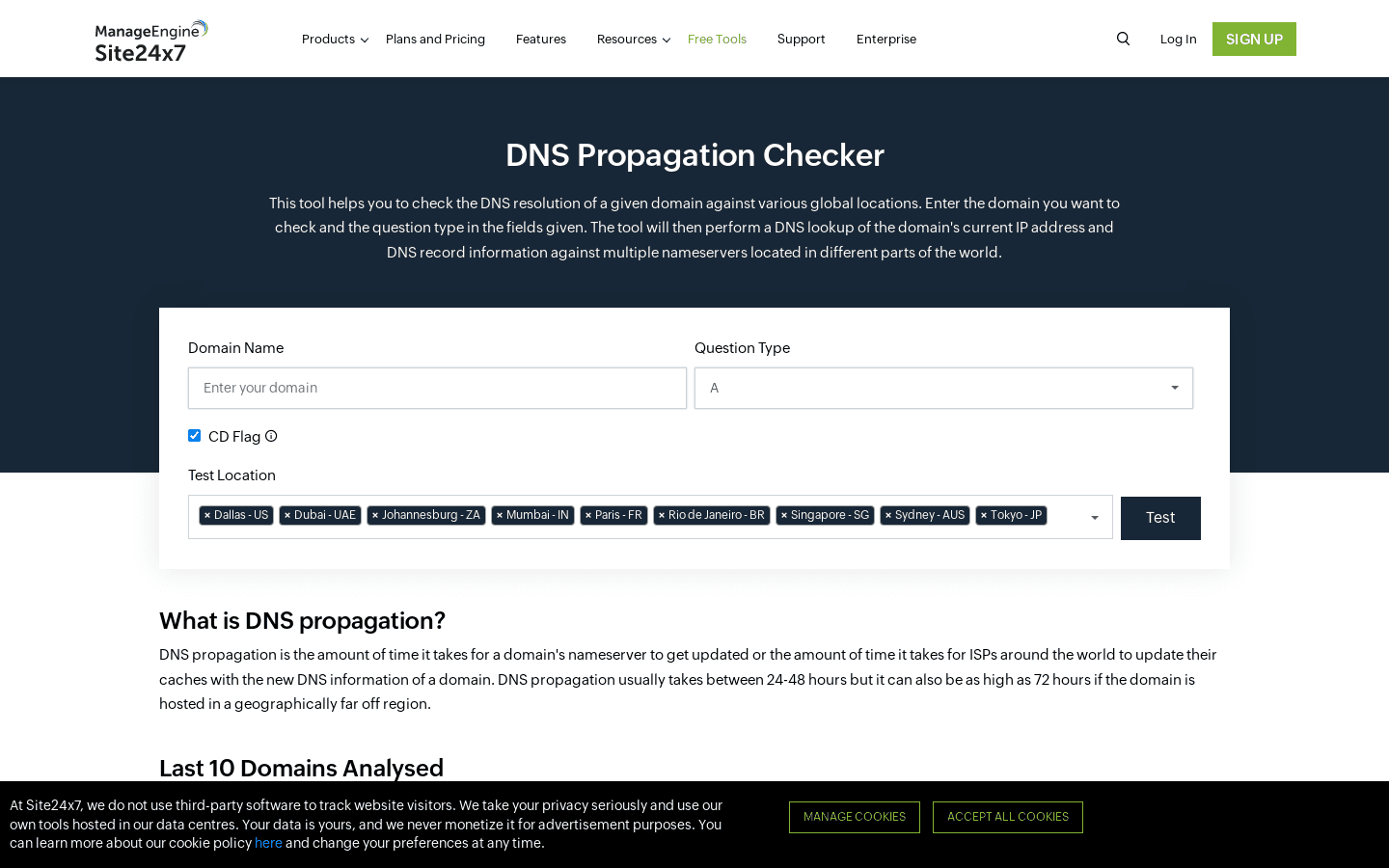 DNS Propagation Checker preview