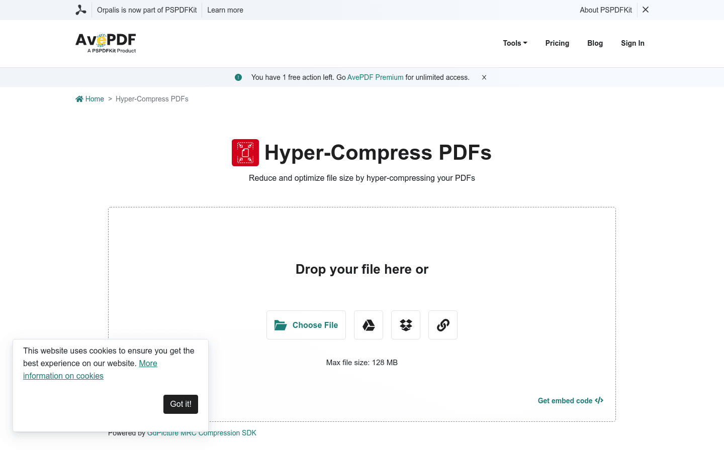 Hyper-compress PDF preview