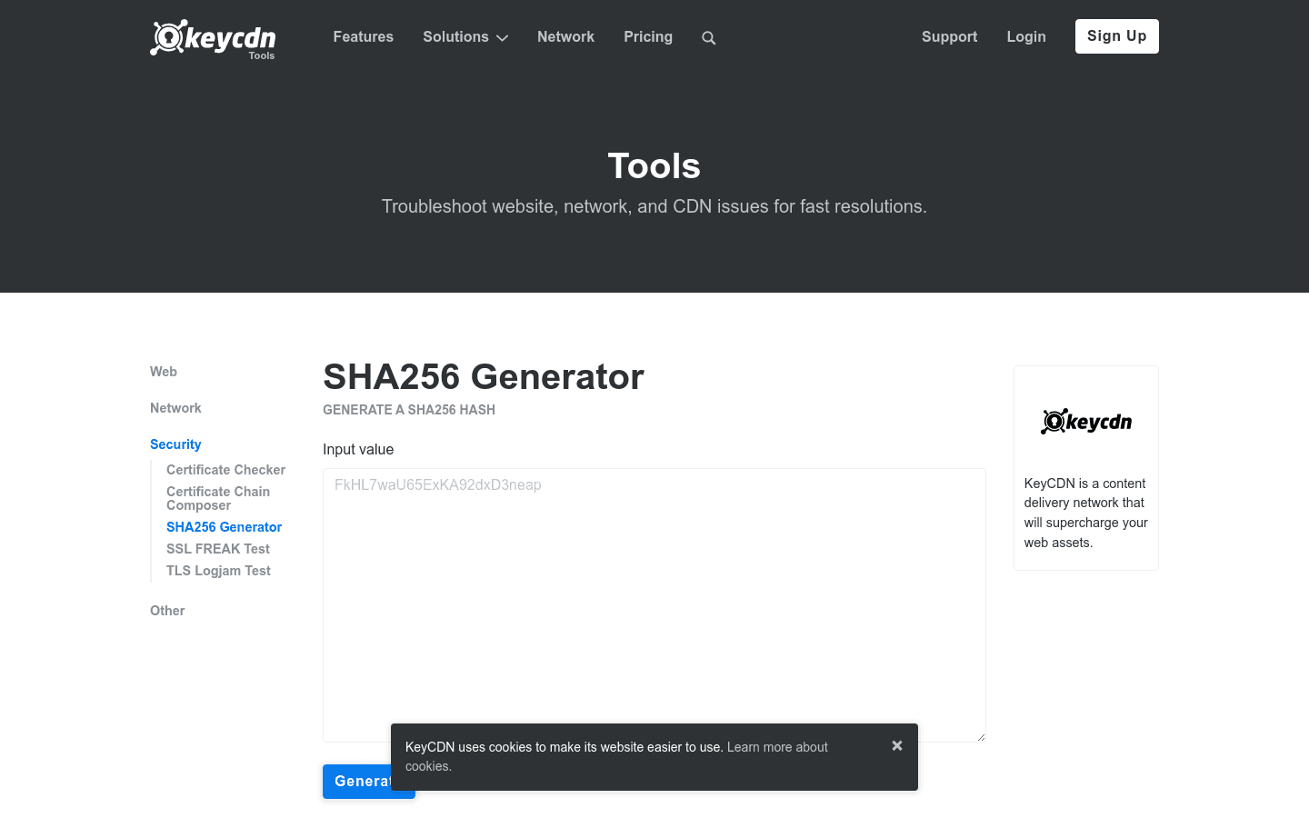 SHA256 Generator preview
