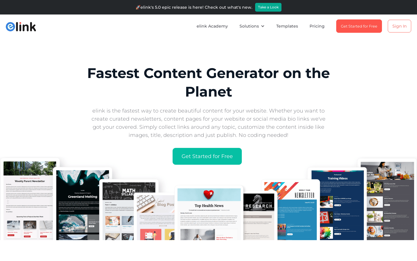 Content Generator preview