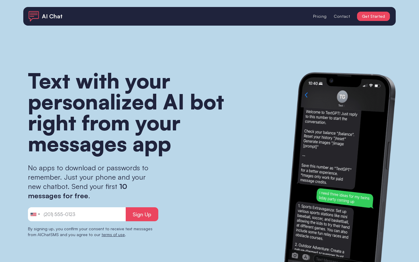 AI Chat preview