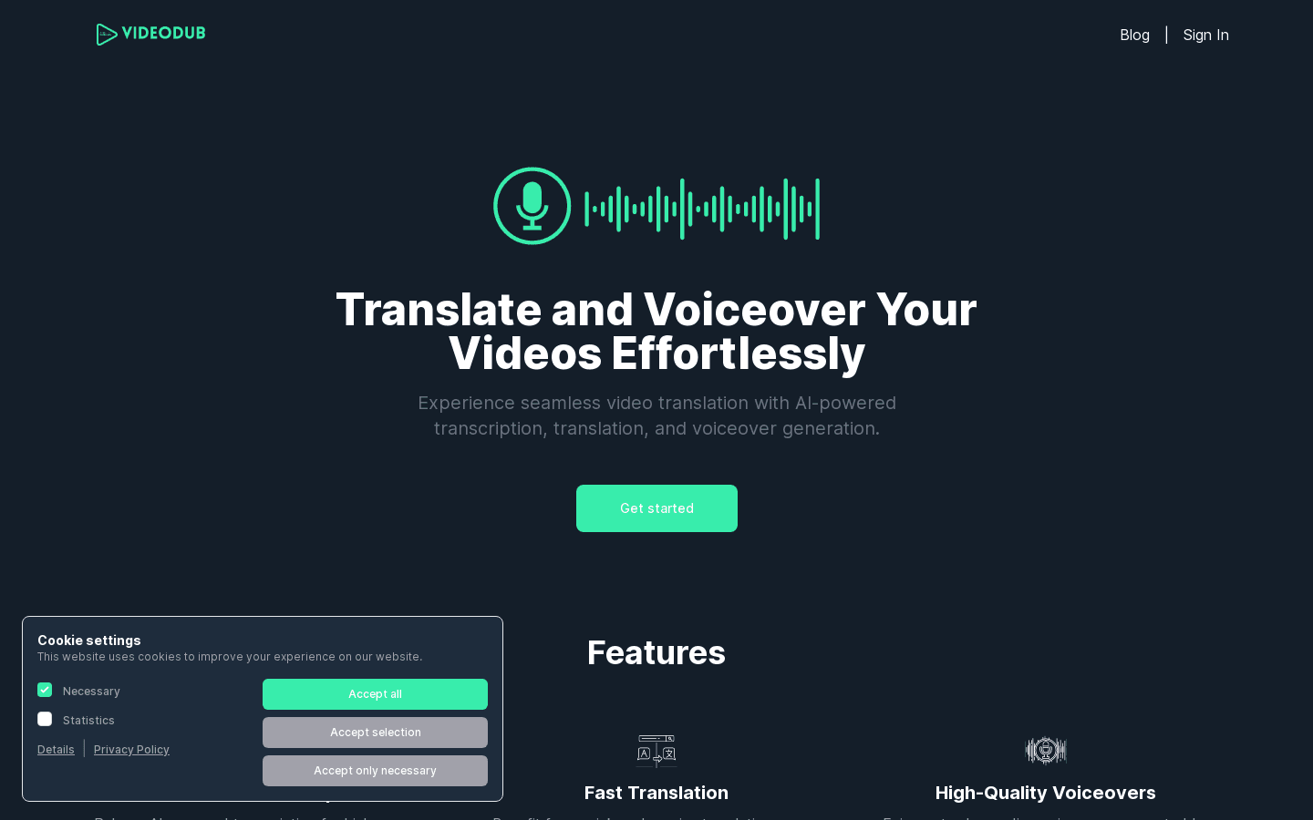 Videodub - Voice Over preview