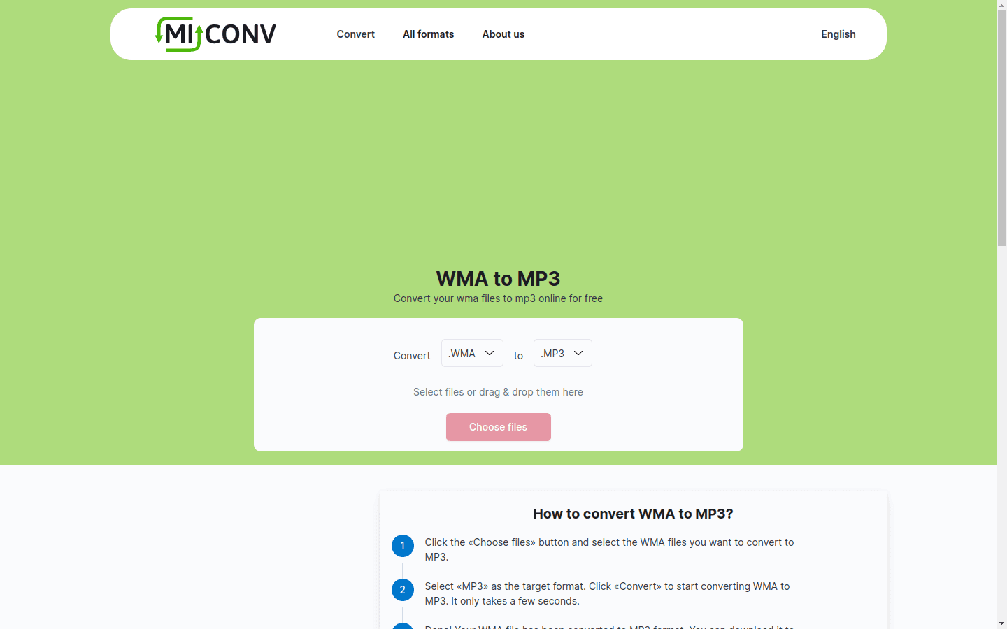 Convert WMA to MP3 preview