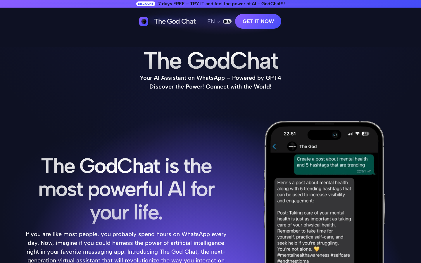 The God Chat preview