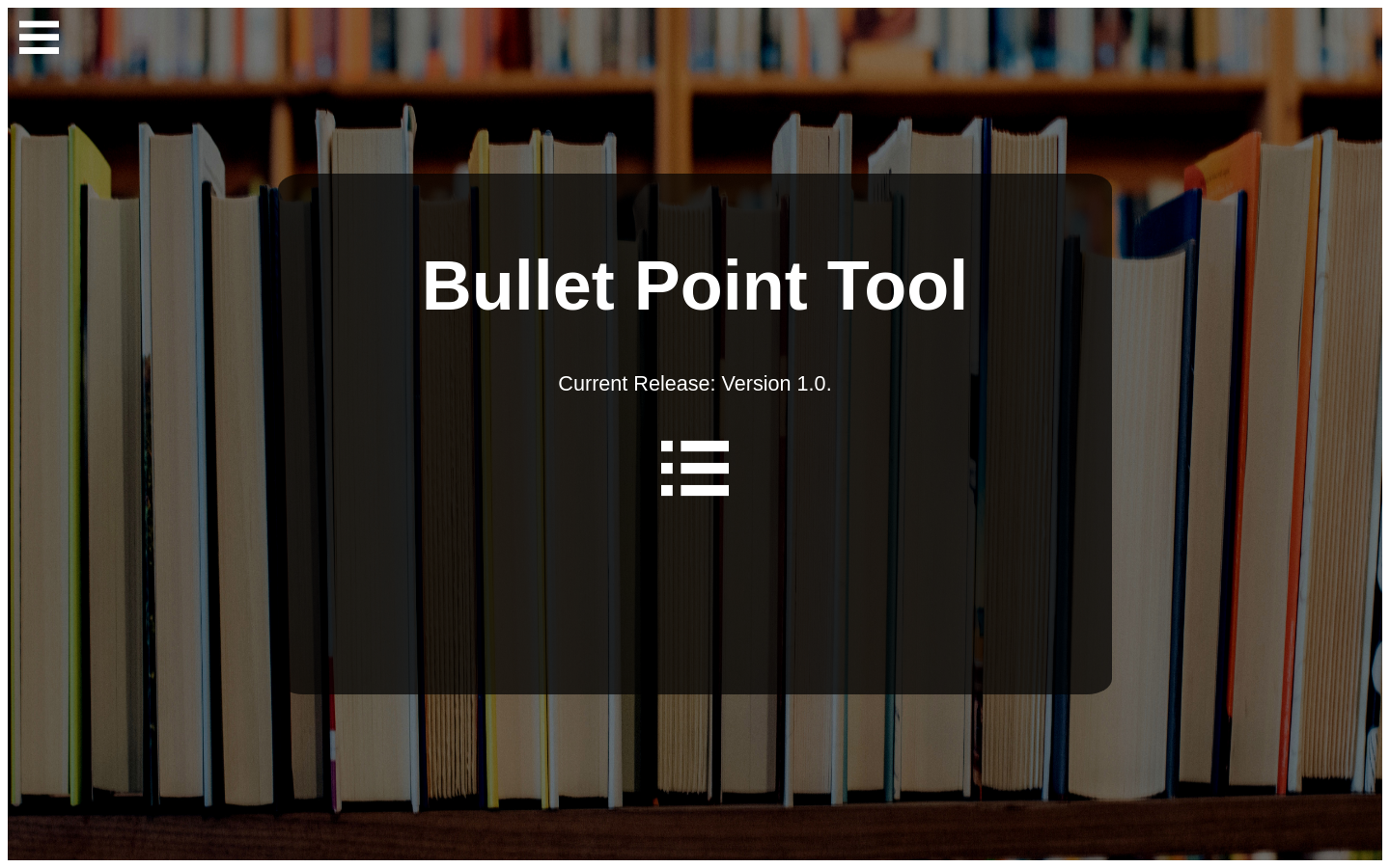 Bullet Point Tool preview