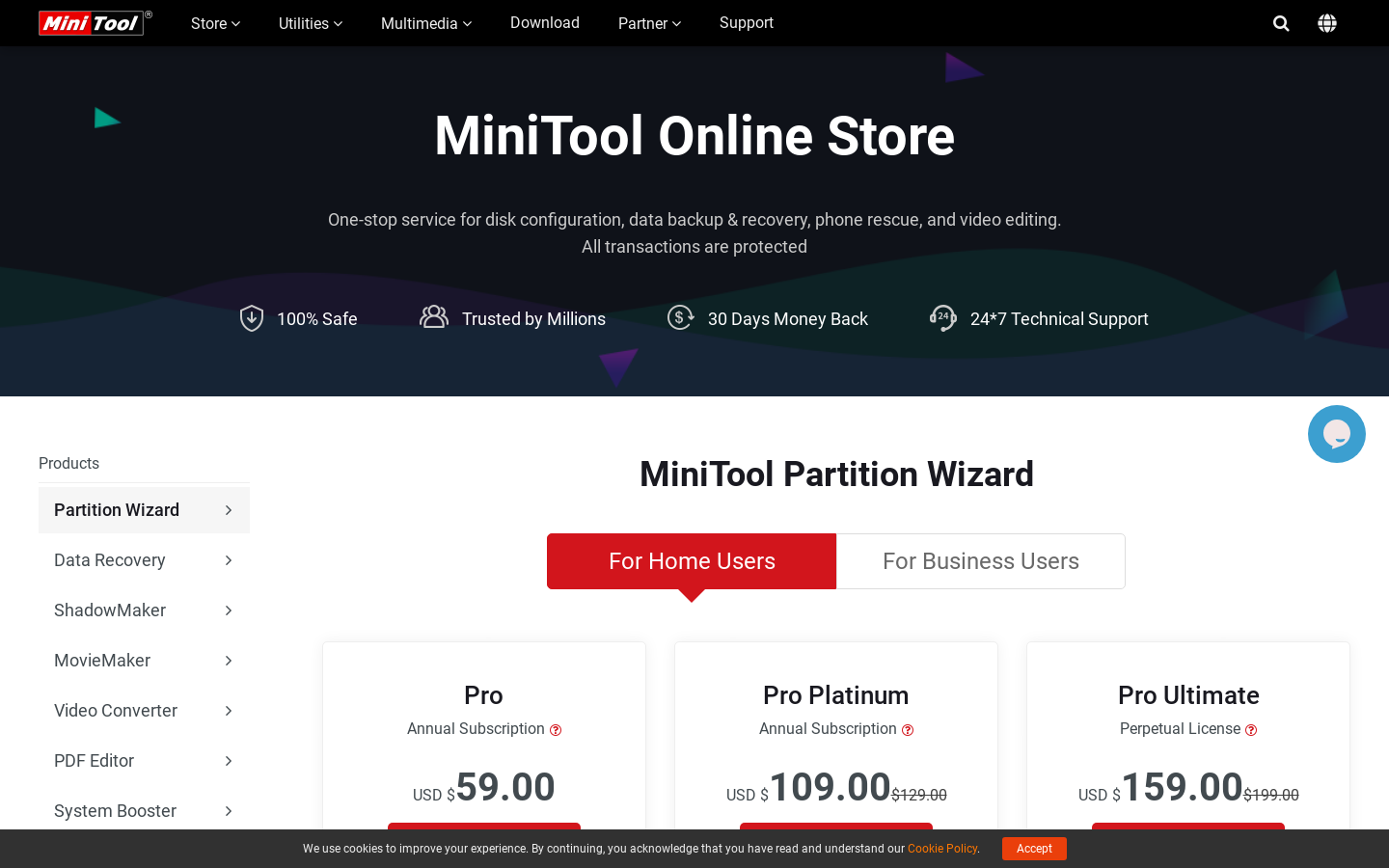 MiniTool Partition Wizard preview