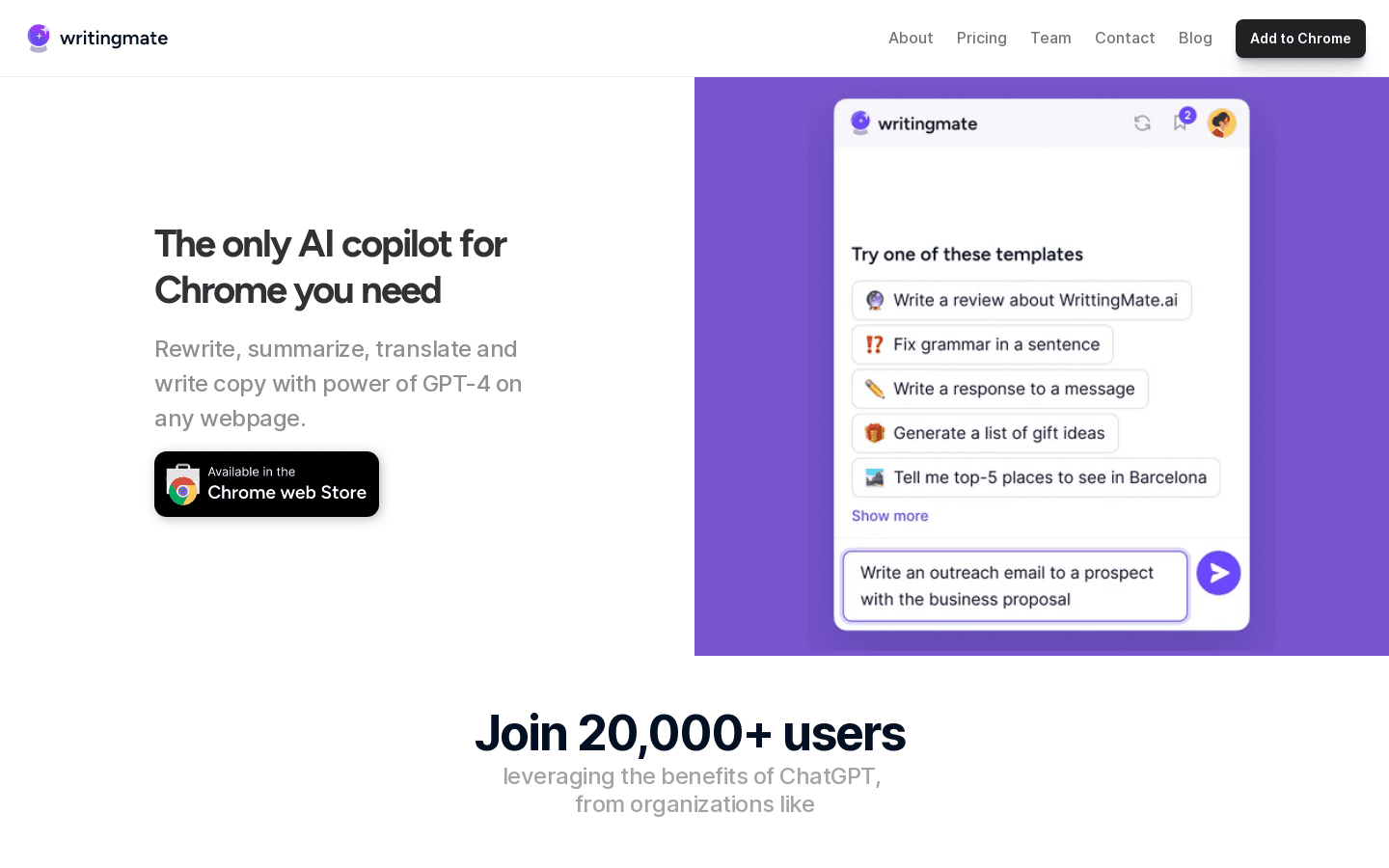 WritingMate.ai preview