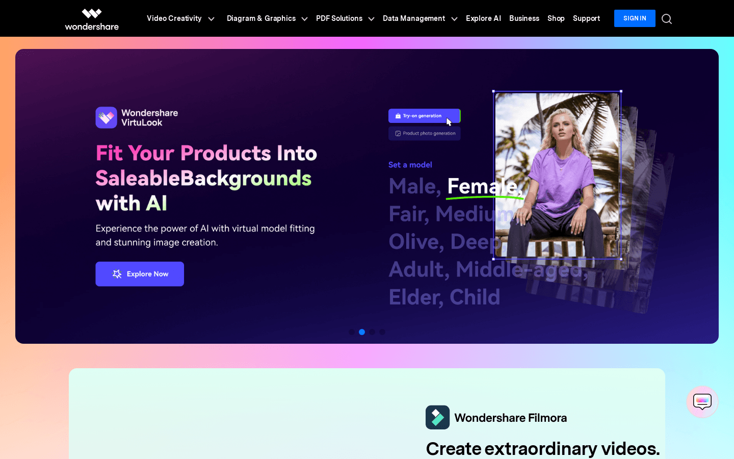 Wondershare Filmstock preview