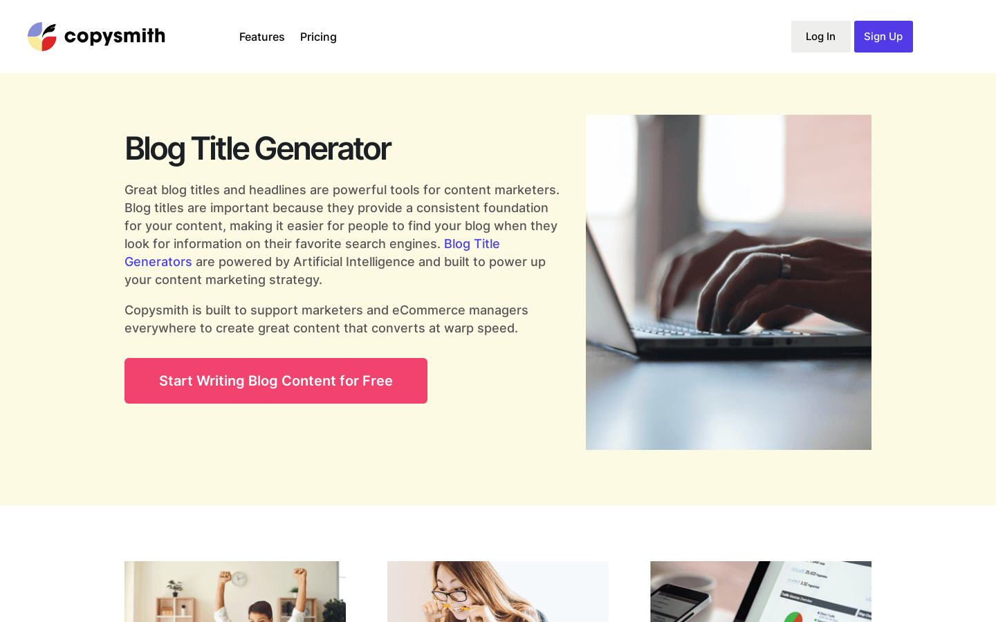 Blog Title Generator preview