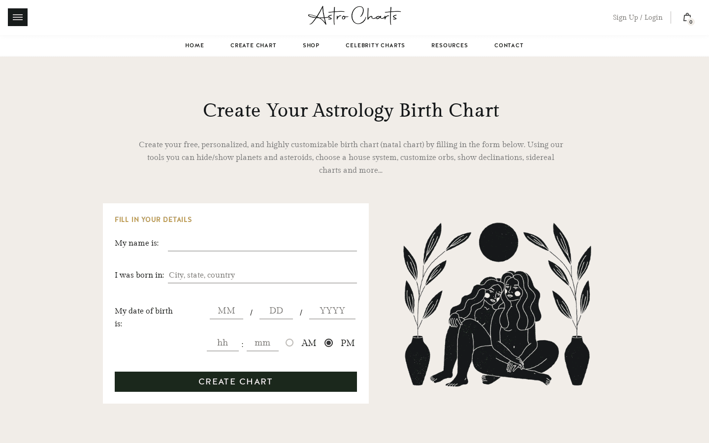 Astrology Birth Chart preview