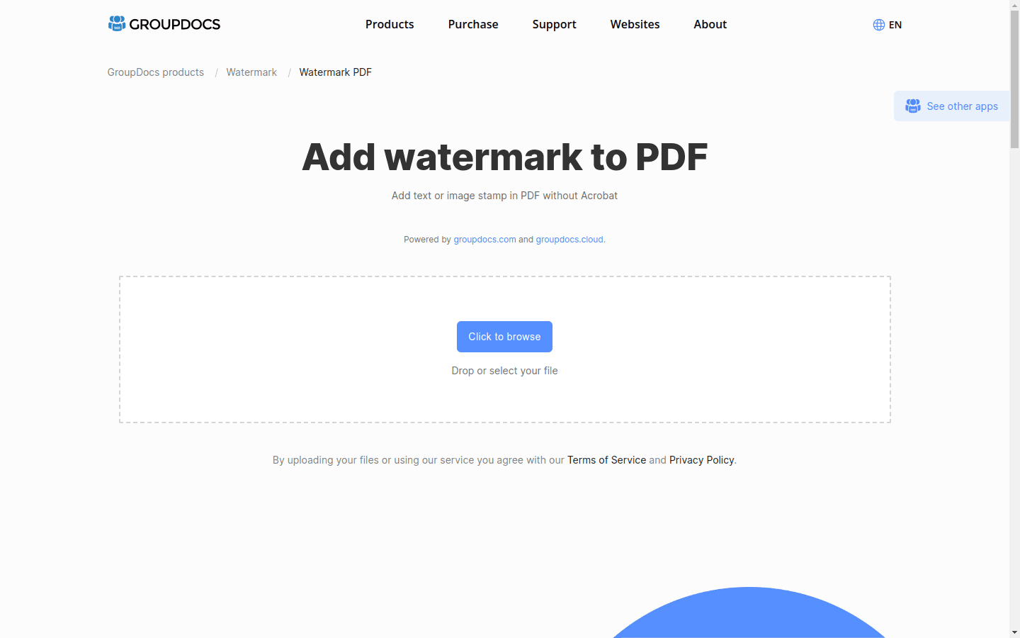 Add watermark to PDF preview