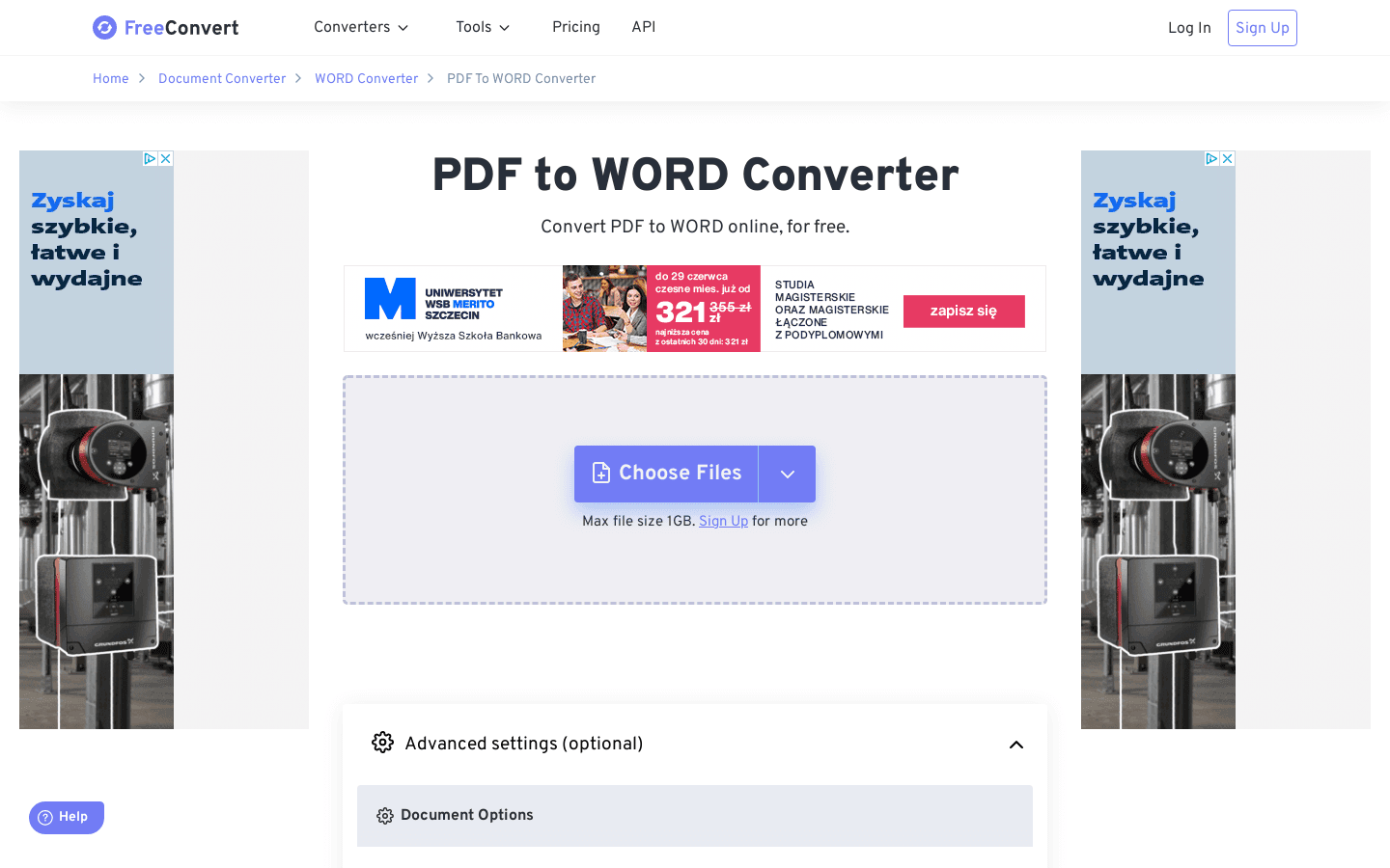 Converter (pdf to word) preview