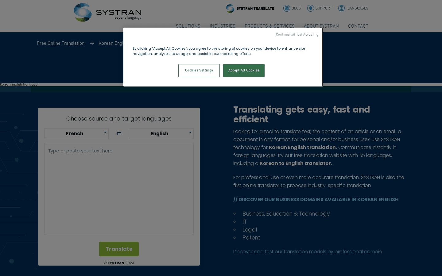 Korean English Translation preview
