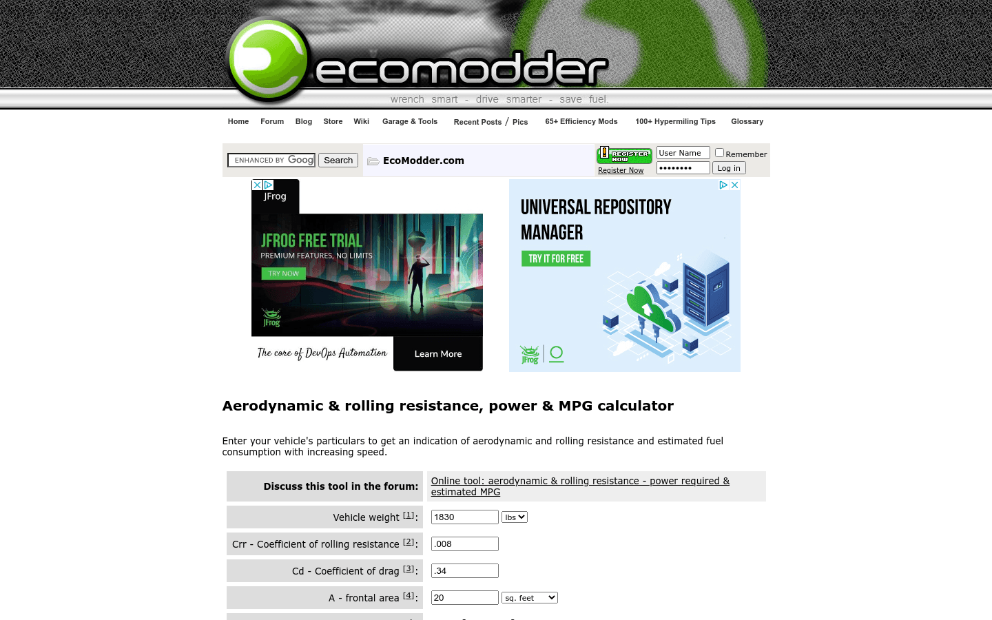 Aerodynamic & rolling resistance preview