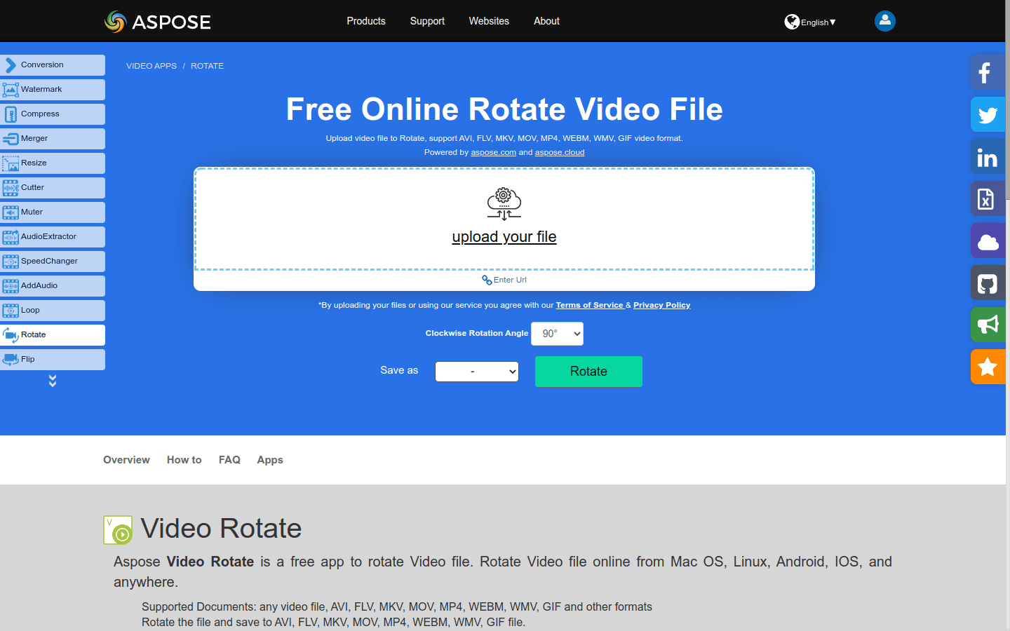 Rotate Video File App preview