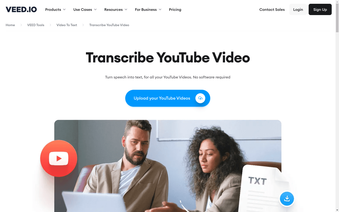 Transcribe YouTube video preview