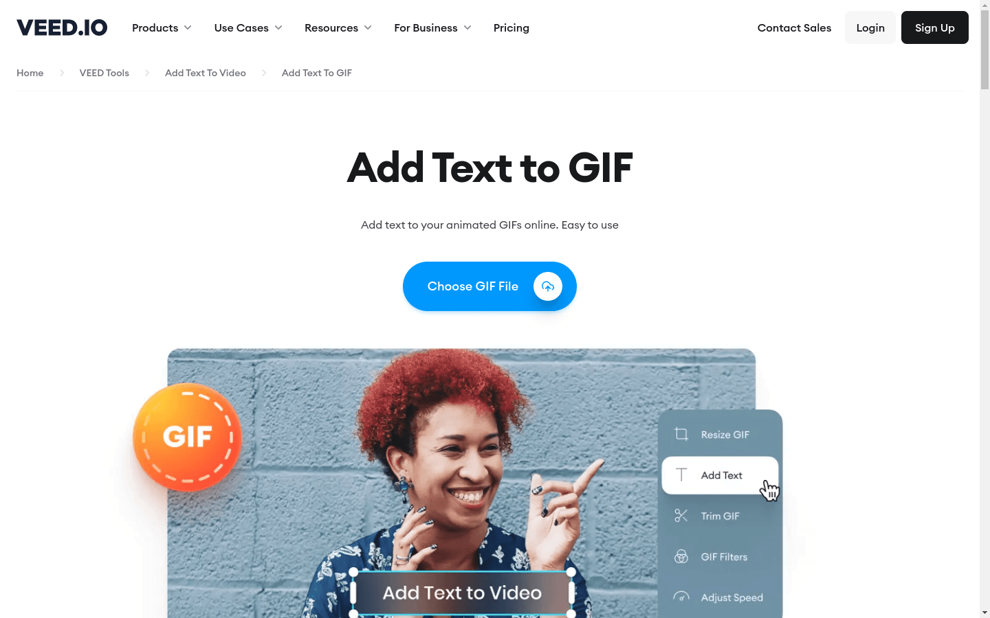 Add Text to GIF preview