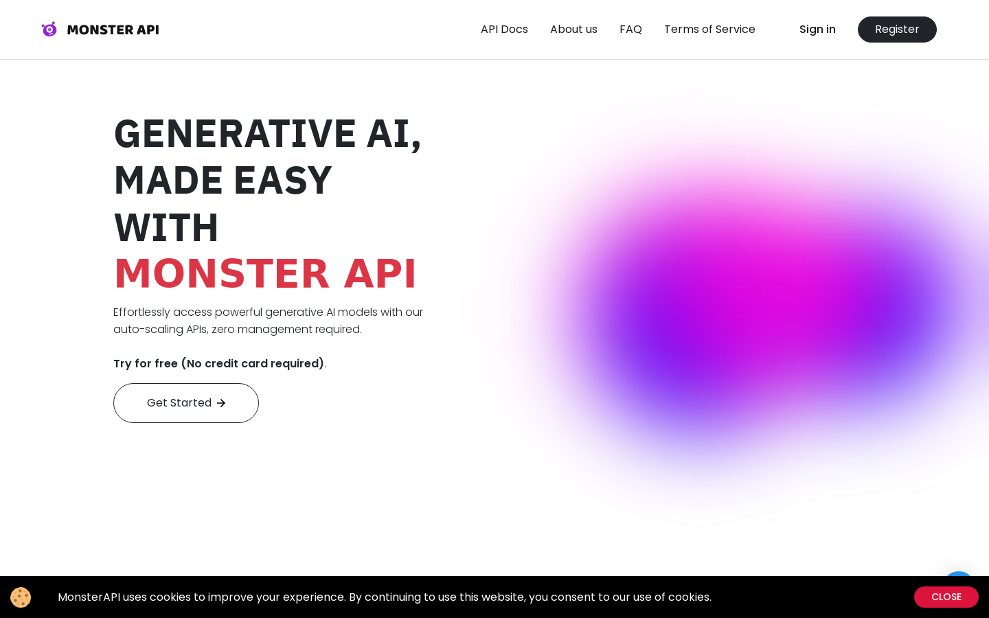 Monster API preview
