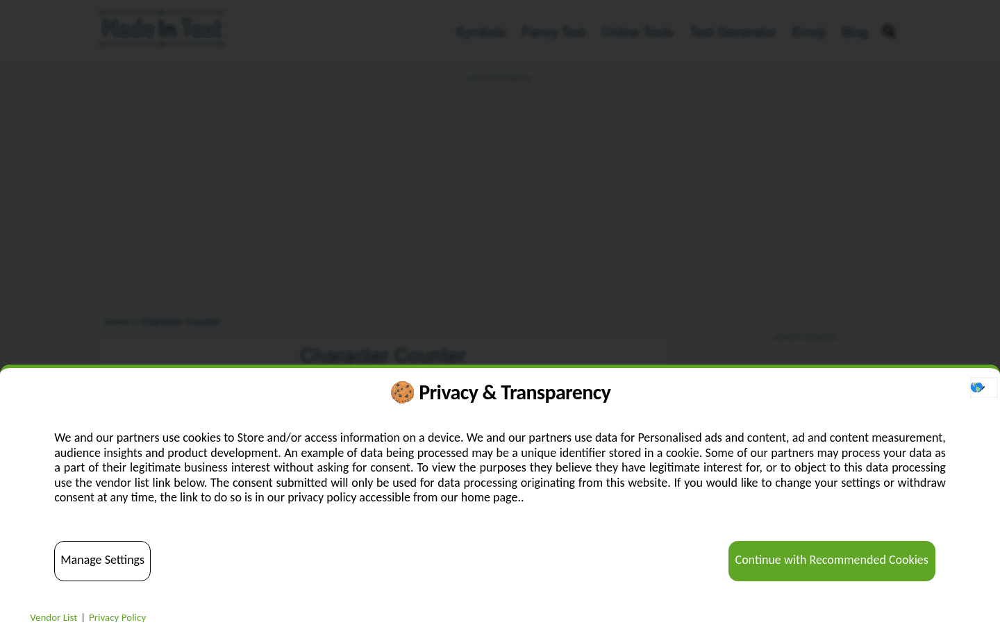 Character Counter preview