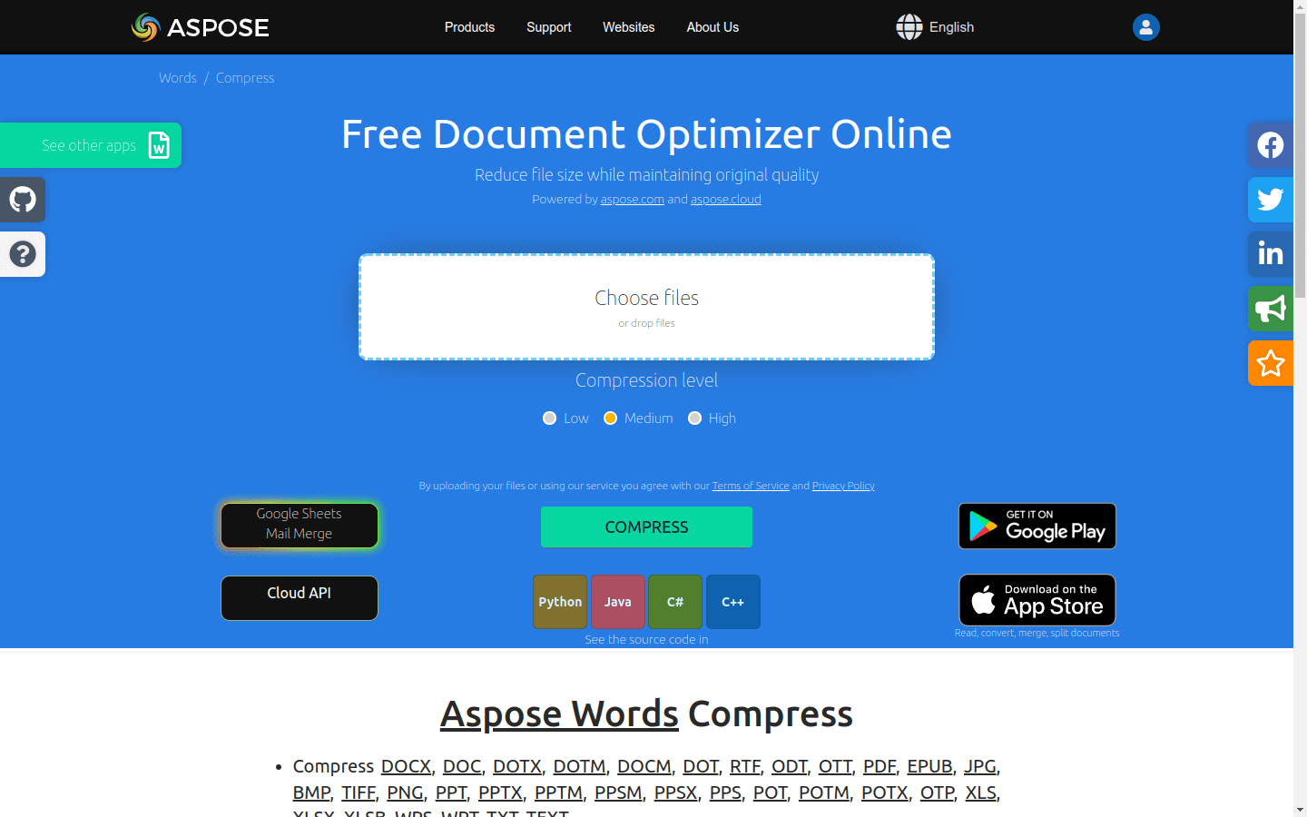 Compress Word preview