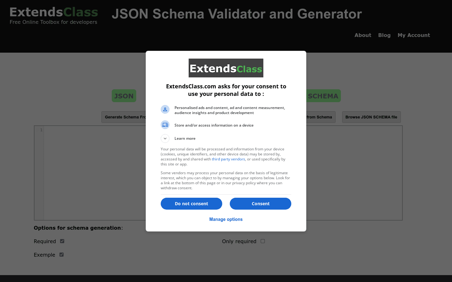 JSON Schema Validator and Generator preview
