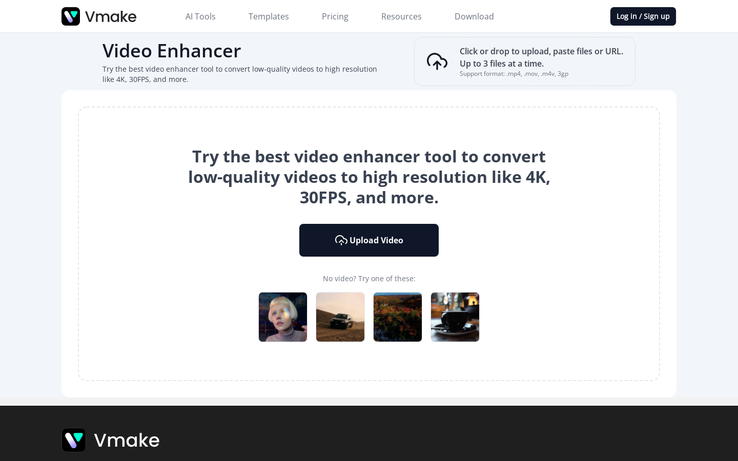 Video Enhancer - Vmake preview