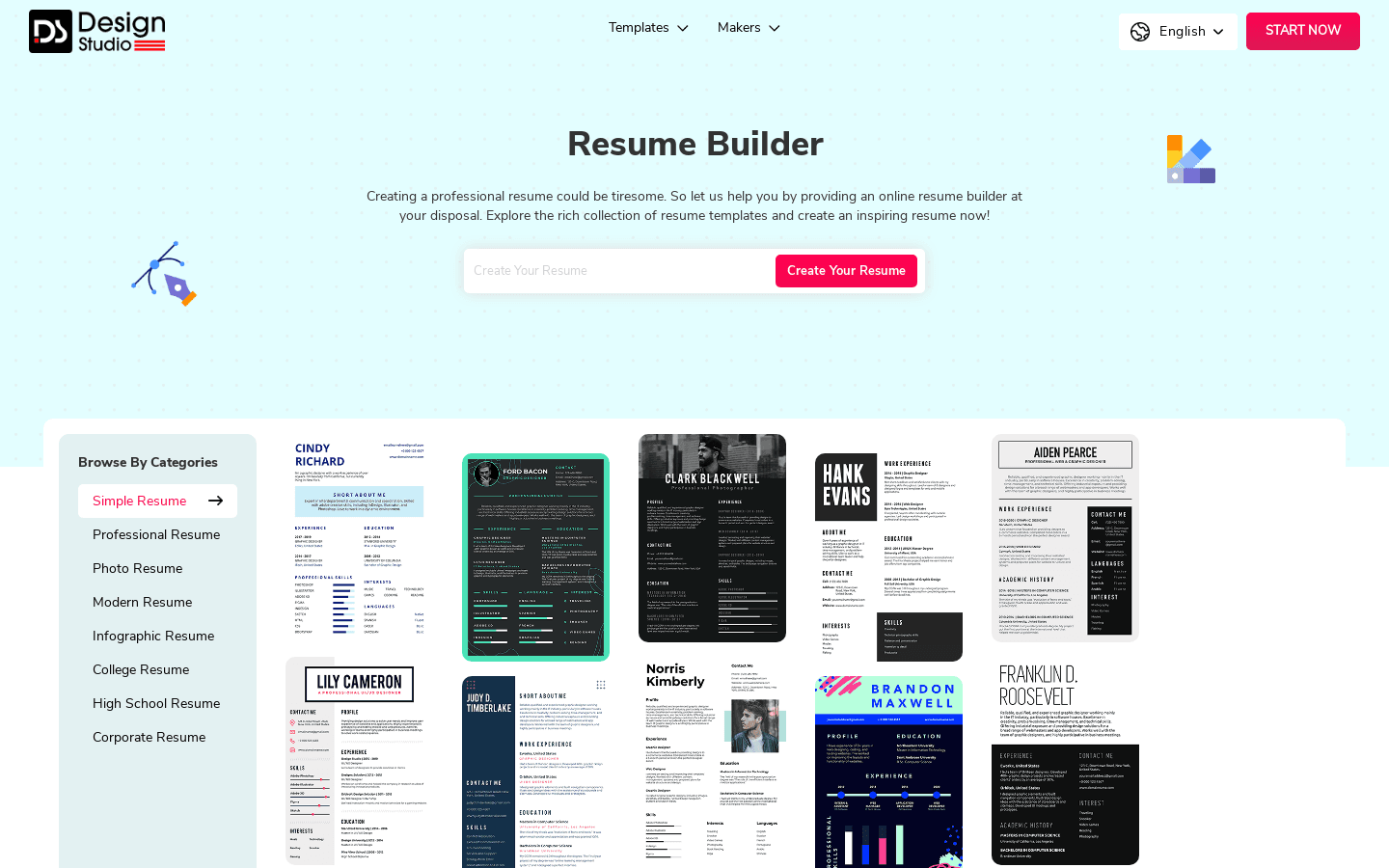 Resume Builder preview