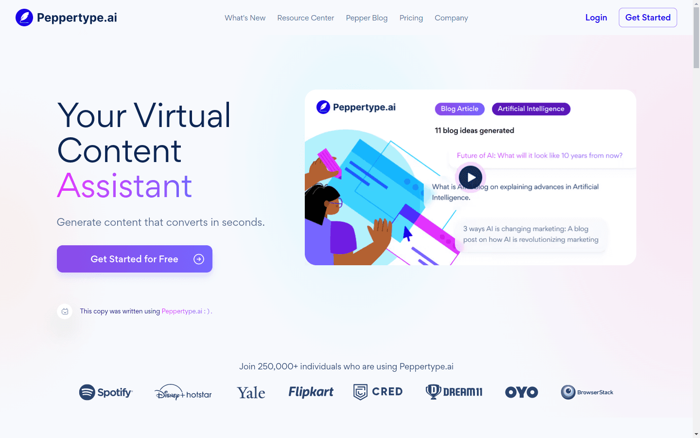 Peppertype.ai preview