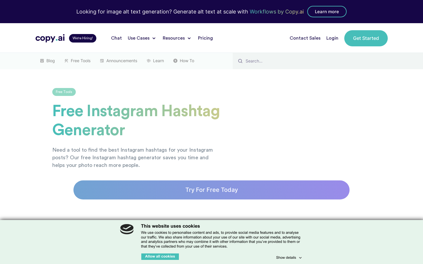 Instagram Hashtag Generator preview